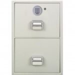 Eaglesafe Fire Resistant Filing Cabinet, SF680-2EKX , 2 Drawers, Digital With Key Lock
