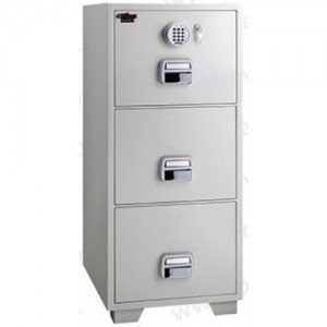 Eaglesafe Fire Resistant Filing Cabinet, SF680-3EKX , 3 Drawers, Digital With Key Lock