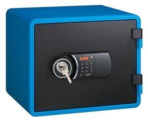 EAGLESAFE YESM-020K FIRE RESISTANT SAFE, BLUE, KL+EL