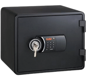 EAGLESAFE YESM-020K FIRE RESISTANT SAFE, BLACK, KL+EL