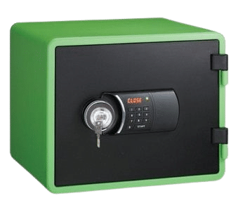 EAGLESAFE YESM-020K FIRE RESISTANT SAFE, GREEN, KL+EL