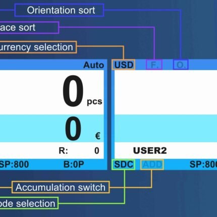 BCS-160 1+1 POCKETS BANKNOTE SORTER WITH DUAL CIS