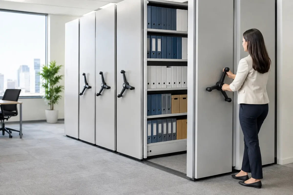 Mobile Shelving for Office Files That Works