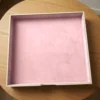 Open velvet tray in blush pink velvet – Blush Pink jewellery safe drawer design | Jewelry safe Abu Dhabi & Dubai