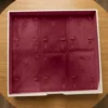 Jewellery set display tray – 6 sets in burgundy velvet – Burgundy jewellery safe drawer design | Jewelry safe Abu Dhabi & Dubai