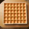 صينية متعددة الخانات – 42 خانة بمخمل برتقالي – تصميم درج لخزنة المجوهرات إصدار الكريمي والبرتقالي | خزنة مجوهرات أبوظبي ودبي