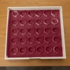Ivory & Burgundy Jewellery Safe – Bangle holder tray – 30 holders Drawer Design Bangle holder tray – 30 holders in burgundy velvet – Ivory & Burgundy jewellery safe drawer design | Jewelry safe Abu Dhabi & Dubai