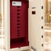 Ivory & Burgundy Jewellery Safe 10 Drawers Ivory & Burgundy luxury jewellery safe with 10 leather drawers – Safe World UAE Abu Dhabi