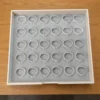 Silver Grey Jewellery Safe – Bangle holder tray – 30 holders Drawer Design صينية حوامل الغوايش – 30 حاملاً بمخمل رمادي – تصميم درج لخزنة المجوهرات إصدار الرمادي الفضي | خزنة مجوهرات أبوظبي ودبي